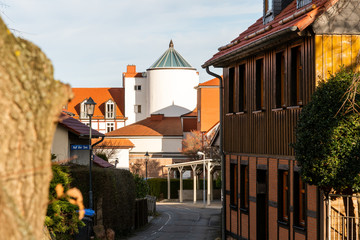 Fototapeta na wymiar Historische Straßen in Ilsenburg