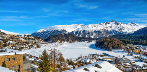 Sankt Moritz und St. Moritzersee