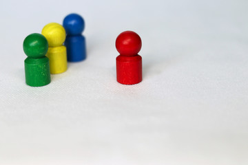 outsider or leader - game piece