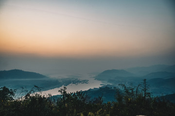 Doi Phu Ison in a cold atmosphere