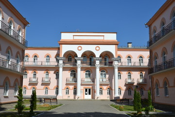 Fototapeta na wymiar Soviet architecture of Caucasus resorts