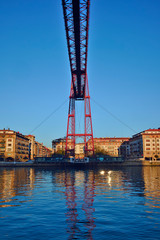 Suspension bridge over the Nervion river