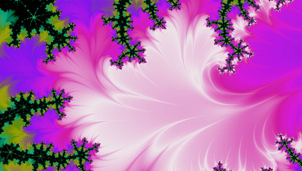 Fototapeta na wymiar Flower abstract background. Pattern in transparencies, gradients and fractal effects.