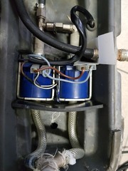 Electrical components and wiring within the device