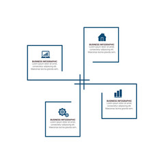 Business Infographic template. Design with numbers 2, 3, 4, 5, 6, options or steps.