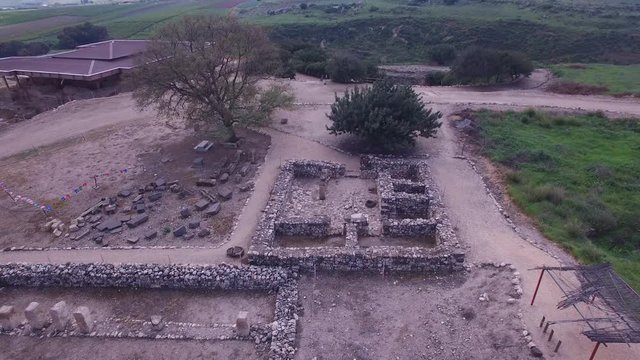 Aerial view of excavations at Tel Hazor.DJI-0003-12