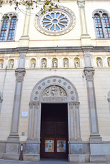 Fototapeta na wymiar Iglesia de Sta. Maria en Mataro Barcelona España