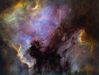 Fototapeta na wymiar North America and Pelican Nebula