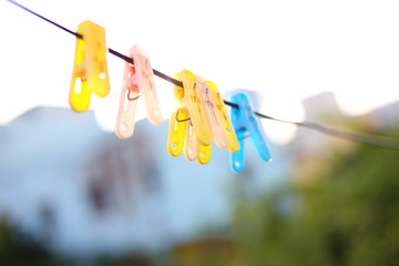 Sky with cloth clip background