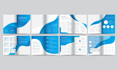 16 pages corporate business brochure design