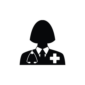 recommend clip art: doctor icon. Doctor with stethoscope vector sign