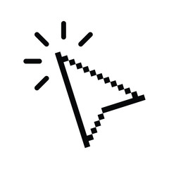 click icon. cursor symbol icon. mouse click symbol