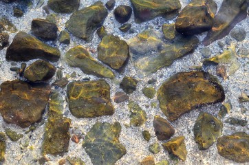 stones in water