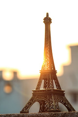 Eiffel tower miniature, symbols of France Eiffel tower