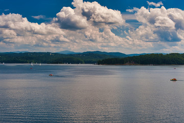 Jezioro Solińskie. Bieszczady