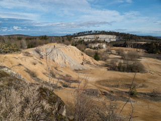 limestone quarry in the czech karst area
