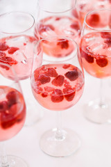 Sommer Cocktail Himbeere