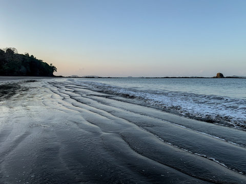 Sunrise On The Beach At Isla Palenque, In Boca Chica, Panama