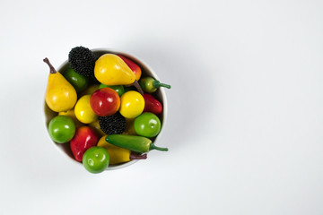 healthy bowl with fruits and vegetables on table home  closeup happy enegry life breakfast