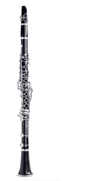 clarinet on white background