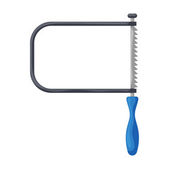 Fretsaw vector icon.Cartoon vector icon isolated on white background fretsaw.