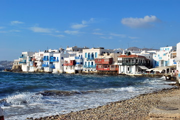 Fototapeta na wymiar boats in harbor of greece