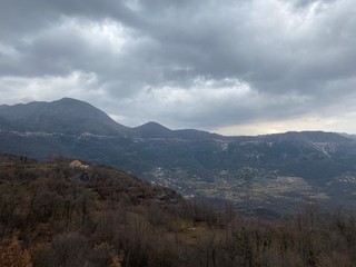 panoramic view of the mountains