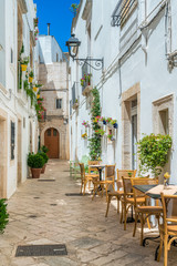 Fototapeta na wymiar Scenic sight in Locorotondo, Bari Province, Apulia (Puglia), southern Italy.
