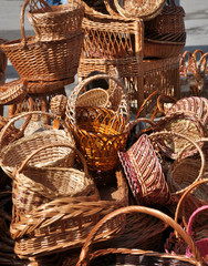 Wicker products made of willow.