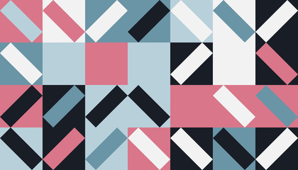 Minimal Vector Geometric Pattern design in blue palette