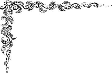 vintage floral frame