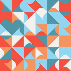 Warm Colored Circular Pattern Design