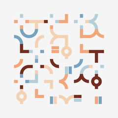 Linear Abstract Vector Pattern Design