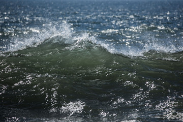 Closeup of Waves and Spray 