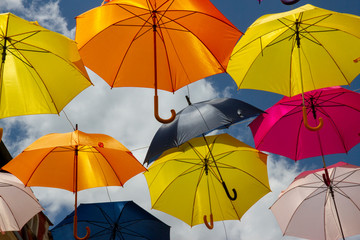Fototapeta na wymiar colored umbrella