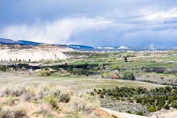 Fototapeta na wymiar Scenic view of Boulder from highway 12 - Utah, USA