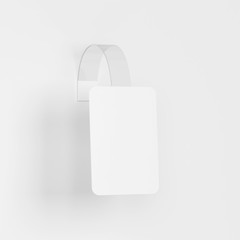 Blank wobbler tag mockup