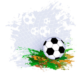Abstract sports background with soccer ball - 323510573