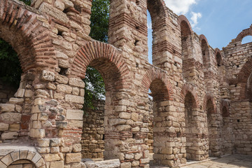 Fototapeta na wymiar Nessebar, ruins of Church St Sophia