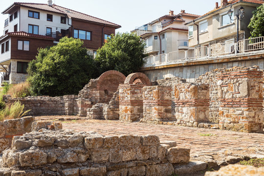 Ruins of basilica in Nessebar