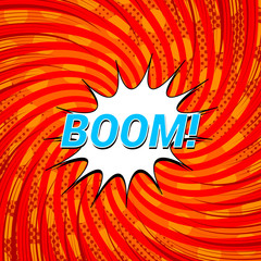 Comic explosive template