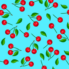 cherry pattern for background EPS 10