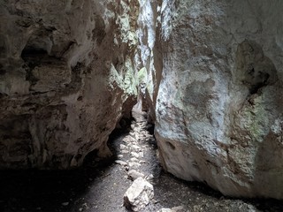 Gorges du régalon à coté de mallemort du comptat dans le vaucluse en france