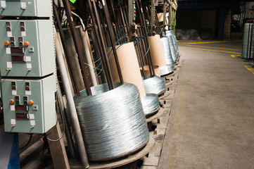 Wire production plant