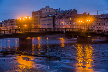 Obraz premium Night in Saint Petersburg