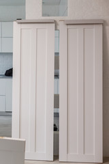 Fototapeta premium New house the installation doors renovation at modern apartment building