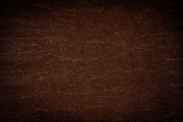 Brown leather texture.Dark brown background.Copy space