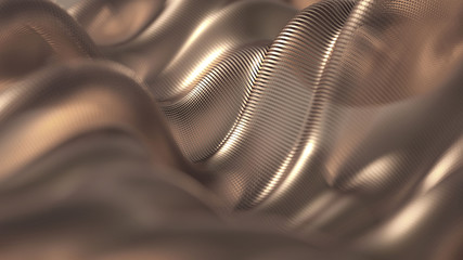 Metal luxury background drapery particles glitter. Metal luxury background drapery. 3d ..illustration, 3d rendering.