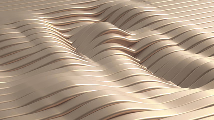 Metal luxury background drapery. 3d illustration, 3d rendering.