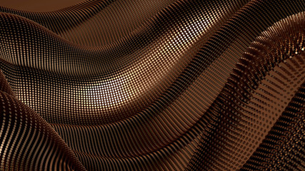 Fototapeta na wymiar Metal luxury background drapery particles glitter. Metal luxury background drapery. 3d ..illustration, 3d rendering.